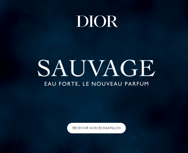 Echantillon gratuit Le nouveau parfum Sauvage de Dior 1