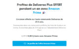 [AMAZON PRIME] Abonnement Deliveroo Plus Argent offert pendant 1 an